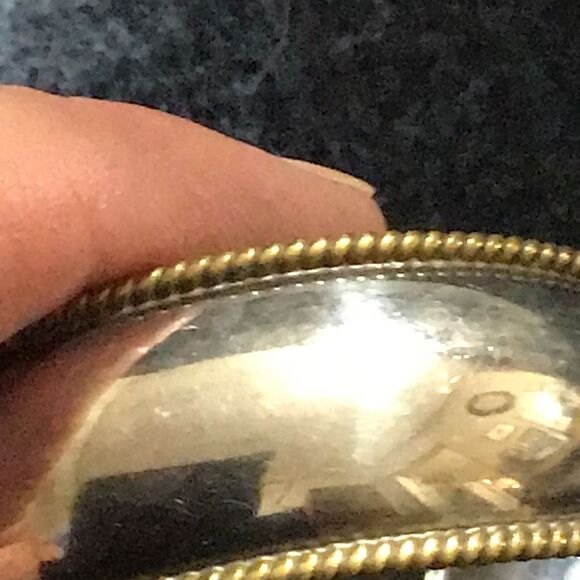 Bracelet, vintage, two tone 925 sterling silver - Picture 2 of 5